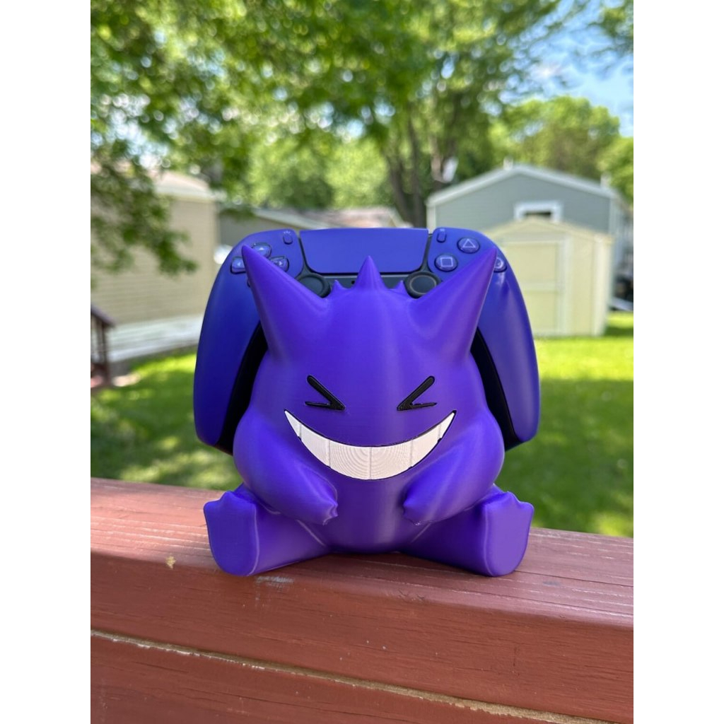 Suporte Controle PS5 PS4 Gengar em impressão 3D — Moldz3D — foto 7